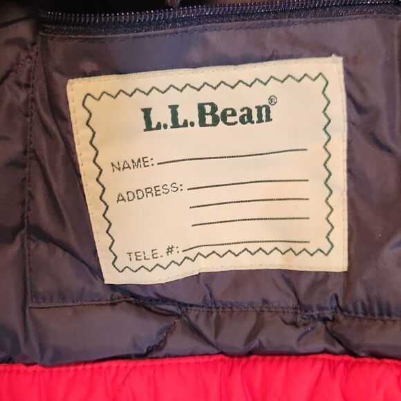 L.L. Bean Goose Down Puffer Jacket Kids L 14-16 Packable - Picture 6 of 7